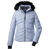 KILLTEC Damen Ksw 210 Wmn Qltd Jckt Skijacke Jacke in Daunenoptik mit abzippbarer Kapuze und Schneefang, hell stahlblau, 40 EU