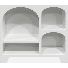 sweeek Organisches Sideboard mit 4 Fächern weiß 90cm - Weiß - Weiß