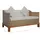 vidaXL 2-Sitzer-Sofa natur