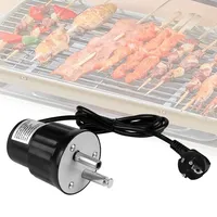 EXLECO Grillmotor Elektromotor Grill Barbecue Rotator Motor ABS DC 220V-240V Regelbar Outdoor BBQ Grill Motor Drehmotor für Rotisserie Elektrischer Grill, für Grillgeräte im zypriotischen Schwarz