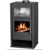 EEK A+ Victoria 05 Regina F 8.7 kW Holzofen, Kaminofen mit Edelstahl-Backofen und externer Zuluft