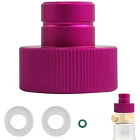 Choonjin Lila Adapter Duo Quick Connect CO2 Zylinder, TR21-4-Gewinde, Quick-Adapter Schnelladapter für CO2 Soda Wasser-Sprudler Duo, Kompatibel mit Duo/Terra/Art Sprudelwasserbereiter