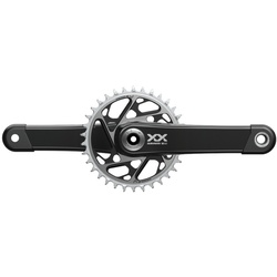 SRAM XX SL Eagle DUB Kurbel | 55 mm Kettenlinie 168 mm Q-Faktor | schw