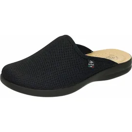 FLY FLOT Hausschuh Textil Gemütlich Puschen Uni schwarz flach Hausschuh - 39 EU