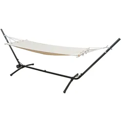 Outdoor Hängematte mit Gestell auf Rollen 335x100 Hängemattengestell Verstellbar