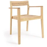 Natur24 4-er Set Stapelbarer Gartenstuhl Victoire 58 x 75 x 55 cm Teakholz