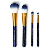 Legami 4 Makeup Pinsel, Oh My Glow! Stars-Motiv, Beinhaltet Puder-Grundierung-Eyeshadow-Eyeliner Brush, 100% Vegan, Reisegröße