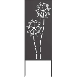 vidaXL Sichtschutz-Leinwand 50 x 140 cm Schwarz
