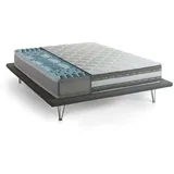 Talamo Italia - Teodora-Doppelmatratze, Memory Foam- und Gel-Matratze mit 9 differenzierten Zonen, 100 % Made in Italy, milbenhemmend und hypoallergen, 160 x 200 x 27 cm