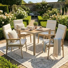 stilvora Gartenlounge-Set 4-tlg. Beige