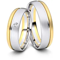 Trauringe Augsburg 333er Weifl-/Gelbgold - 4322