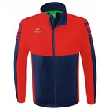 Erima Six Wings Funktionsjacke mit abnehmbaren Ärmeln new navy/rot 3XL