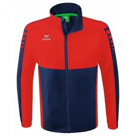 Erima Six Wings Funktionsjacke mit abnehmbaren Ärmeln new navy/rot 3XL