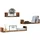 vidaXL CD-Regal 3 Stk. 40 x 20 x 10 cm Braun