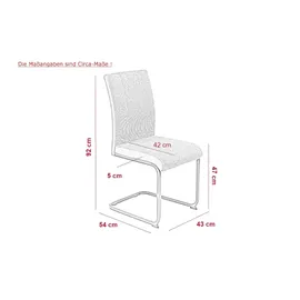 Hela Polsterschwingstuhl 2er Set LINN grau
