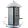 WINDHAGER Vogelfuttersilo Happy Bird, Vogelfutterspender Futterstation, witterungsbeständig, aus Metall, schwarz/silber,