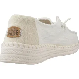 HEYDUDE Hey Dude Mokassins Schnürschuhe Damen, 32303337383132 Weiß 38 EU