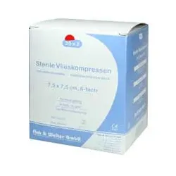 Vlieskompressen 7,5x7,5 cm steril 6fach