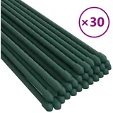 vidaXL Pflanzenstützen 30 Stk. Grün 150 cm Stahl