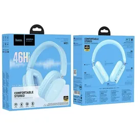 HOCO Verstellbare Bluetooth Kopfhörer 400 mAh Kabellose Ohrhörer Bluetooth V5.3 Blau - Blau