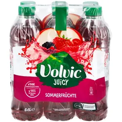 Volvic Juicy Sommerfrüchte 1 Liter, 6er Pack