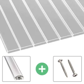 Scobalit Doppelstegplatten 16 mm Glasklar 980 x 2000