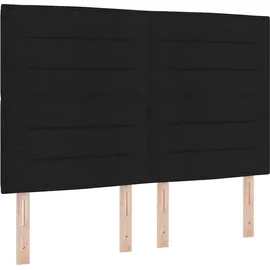 vidaXL Boxspringbett 160 x 200 cm Schwarz