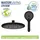 Wenko Duschsystem Watersaving Schwarz 75-120 cm