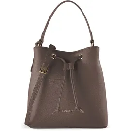 lazarotti Bologna Leather Beuteltasche Leder Grau