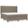 vidaXL Boxspringbett 180 x 200 cm Taupe
