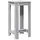 vidaXL Bartisch 51 x 50 x 103,5 cm Grau