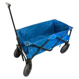 Campart Bollerwagen Rochelle blau mit Aufbewahrungstasche