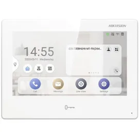 Hikvision DS-KH9310-WTE1(B) Innenstation Monitor 7" IP (1024 x 600 Pixels), Netzwerkkamera, Weiss