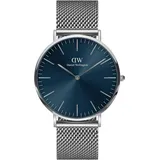 Daniel Wellington Herrenuhr Edelstahl blau, silber Schwarz Herren