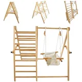 Chipolino Klettergerüst mit Schaukel Braun