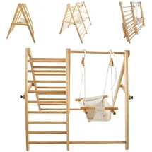 Chipolino Klettergerüst mit Schaukel Braun