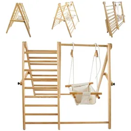 Chipolino Klettergerüst mit Schaukel Braun