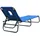 Outsunny Sonnenliege 190 x 56 x 28 cm blau klappbar
