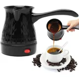 Türkische Kaffeekocher, RANJIMA 500ML Elektrische Kaffeekanne, Espressokocher Induktion Kaffeekocher mit Handgriff,Elektrische Türkische Kaffeekanne für Tee Mocca,Kaffee Kocher für Zuhause Büro Reisen