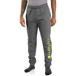 Carhartt Jogginghose mit Logo Druck lockere Sweatpant entspannte Passform 105899 - carbon heather - L