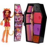 Monster High Skulltimate Secrets Toralei Stripe Puppe - Leuchtender Spind mit über 19 bunten Überraschungen,Überraschungen, abwaschbare geheimnisvolle Beschichtung, für Kinder ab 6 Jahren, HNF80