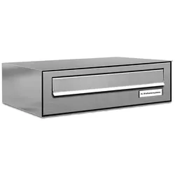 AL Briefkastensysteme 1 Fach Premium Edelstahl Durchwurf Briefkasten Anlage für Post Post A4, modern, robust, wetterfest, Artikelnummer: 132V1DZ1
