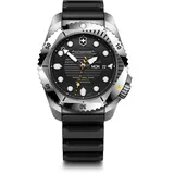 Victorinox Herren Armbanduhr Dive Pro Automatic Ø 43 mm, Swiss Made, Automatik, Wasserdicht bis 300 m, Saphirglas, Kautschuk-Armband, Schwarz