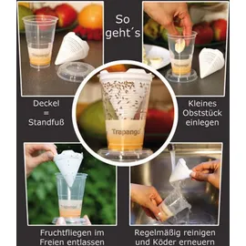 MACUR GmbH Trapango Fruchtfliegenfalle Lebendfalle 2 x