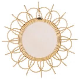 Beliani Wandspiegel Telakia 60 x 60 cm Beige