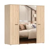 moeblo Falttürenschrank Logos 200 x 196 x 58 cm beige