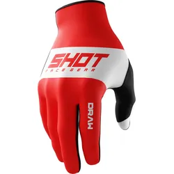Shot Draw Sky Kinder Motocross Handschuhe, rot, Größe 6/7