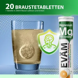 callaghan international EVÄM Magnesium + Vitamin B Complex Brausetabletten Zitrone 20 St.