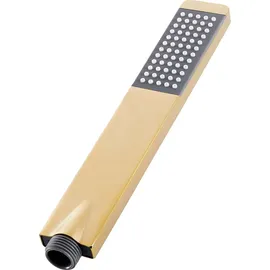 Beliani Handbrause Gold Metall Rechteckig Stab 1 Strahlart Modern Klassisch Duschkopf Badezimmer Stabhandbrause Stabbrause