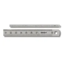 Sola Stahlmaßstab LSS 300 Grau 300 mm